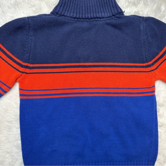 Izod Sweater Blue & Orange Quarter Zip Size 4T - Picture 13 of 16